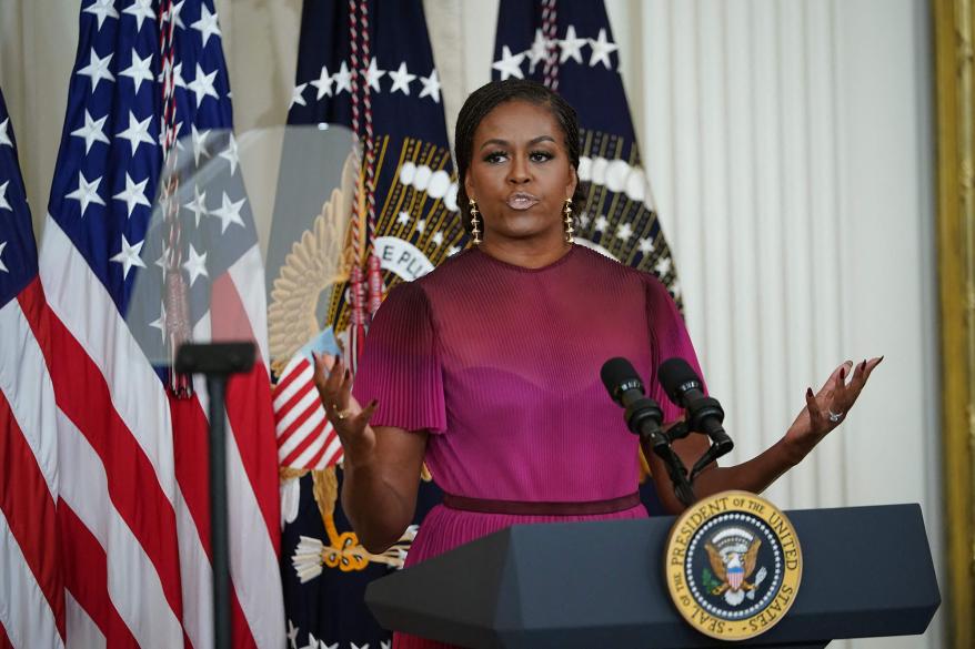 Former First Lady Michelle Obama has not commented on the migrant situation.