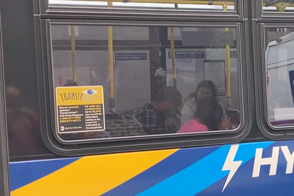 Migrants on MTA bus