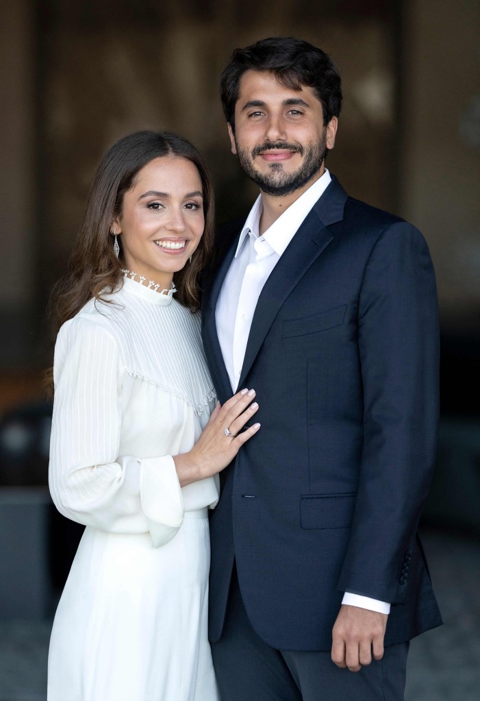 Princess Iman in an official portrait honoring her engagement to Jameel Thermiotis, a businessman who was born in Venezuela but now lives in Miami.