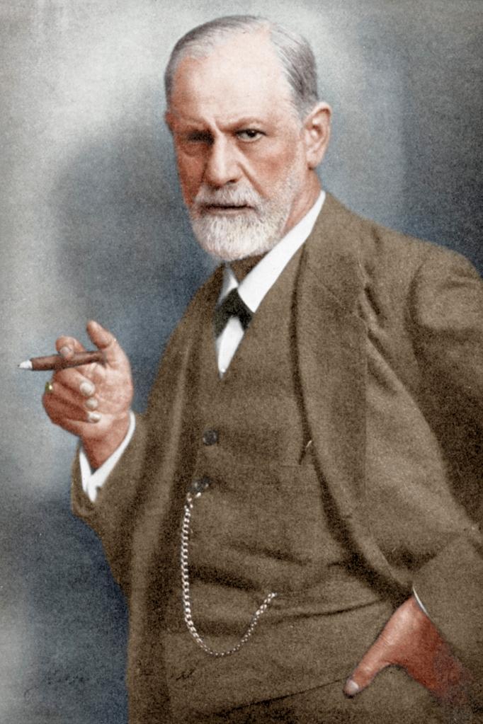 Sigmund Freud (1856-1939), Austrian neurologist. Founder of Psychoanalysis. (Colorised black and white print). (Photo by The Print Collector/Print Collector/Getty Images)