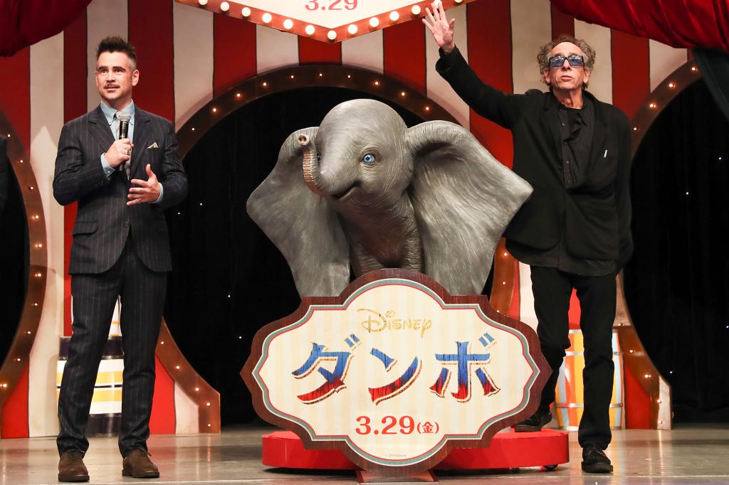 Colin Farrell and Tim Burton attend the Japan premiere of Disney's 'Dumbo'