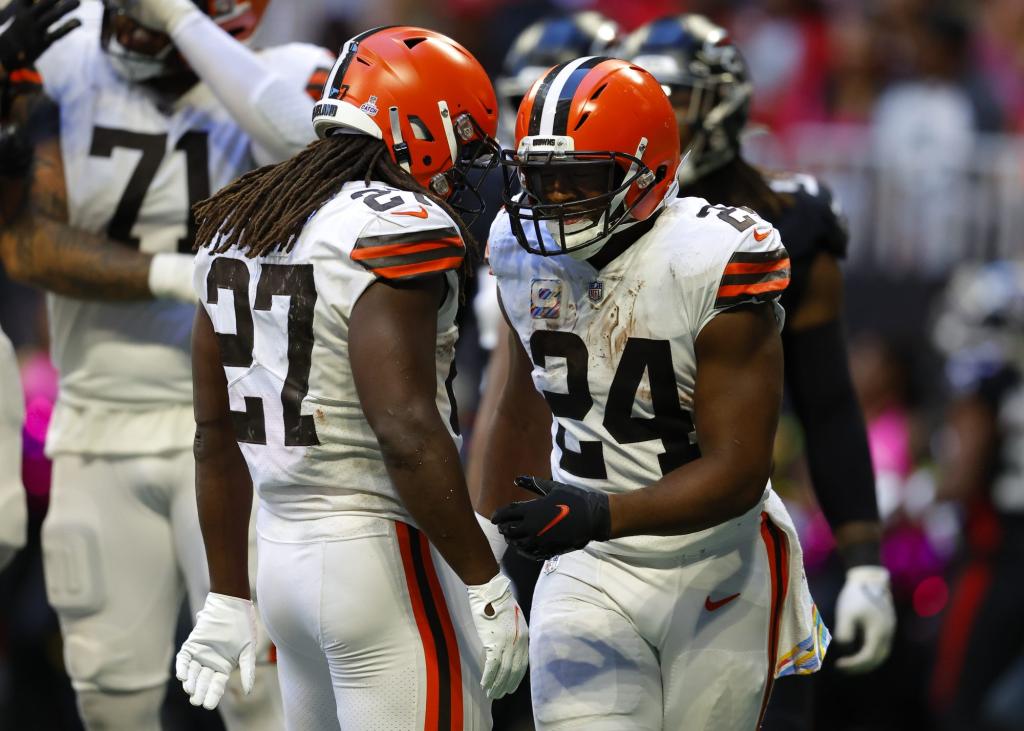 Nick Chubb and Kareem Hunt