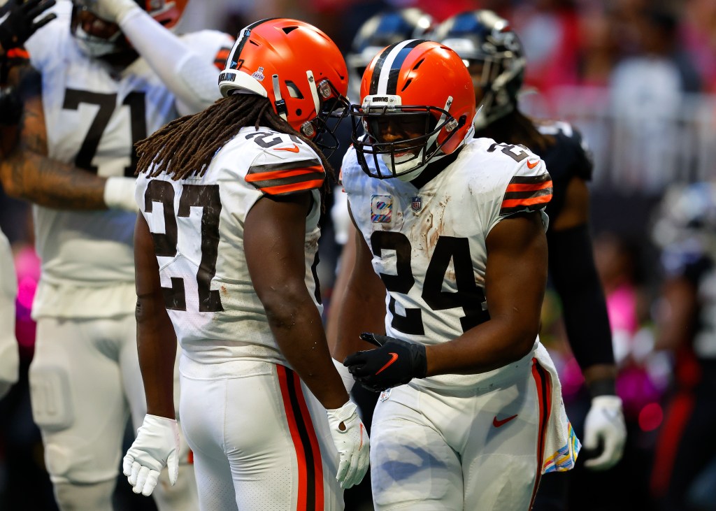 Nick Chubb and Kareem Hunt