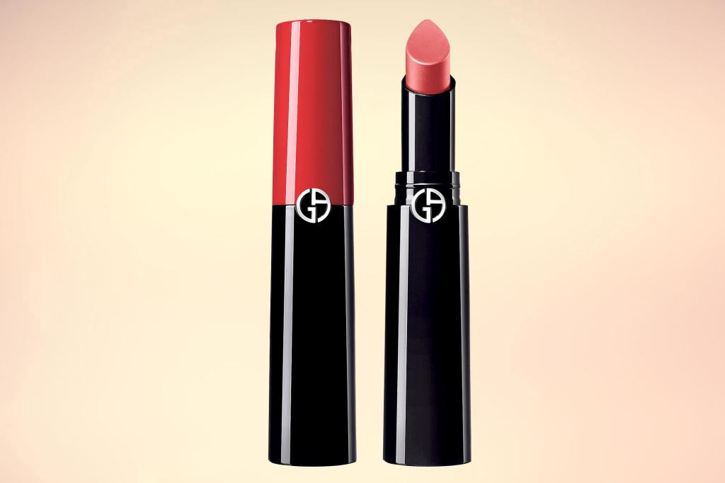 “I have a lot of fun changing my makeup look depending on where I’m going and how I’m feeling. A pink color like this one can make any outfit pop.” Lipstick in “Intimate,” $39 at GiorgioArmaniBeauty-USA.com