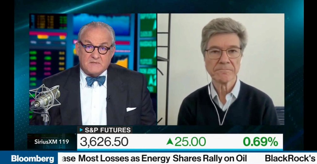 Bloomberg’s Tom Keene speaking with Jeffrey Sachs