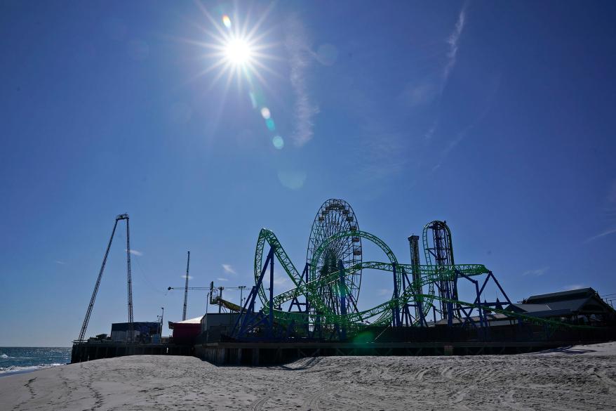 The Jet Star roller coaster ten years later, after extensive restoration.