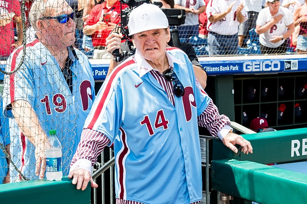 A picture of Former baseball star, Pete Rose.