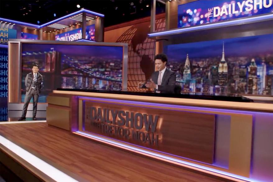 "The Daily Show" debuted an updated look with a live studio audience for the first time since the beginning of the pandemic in Spring of 2022.