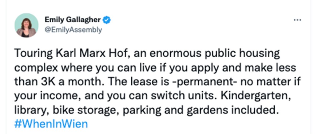 Assemblywoman Emily Gallagher tweet