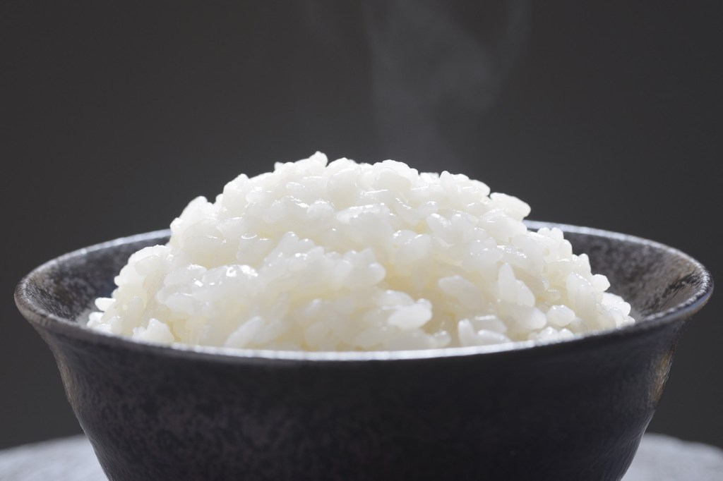 Warm Japanese rice