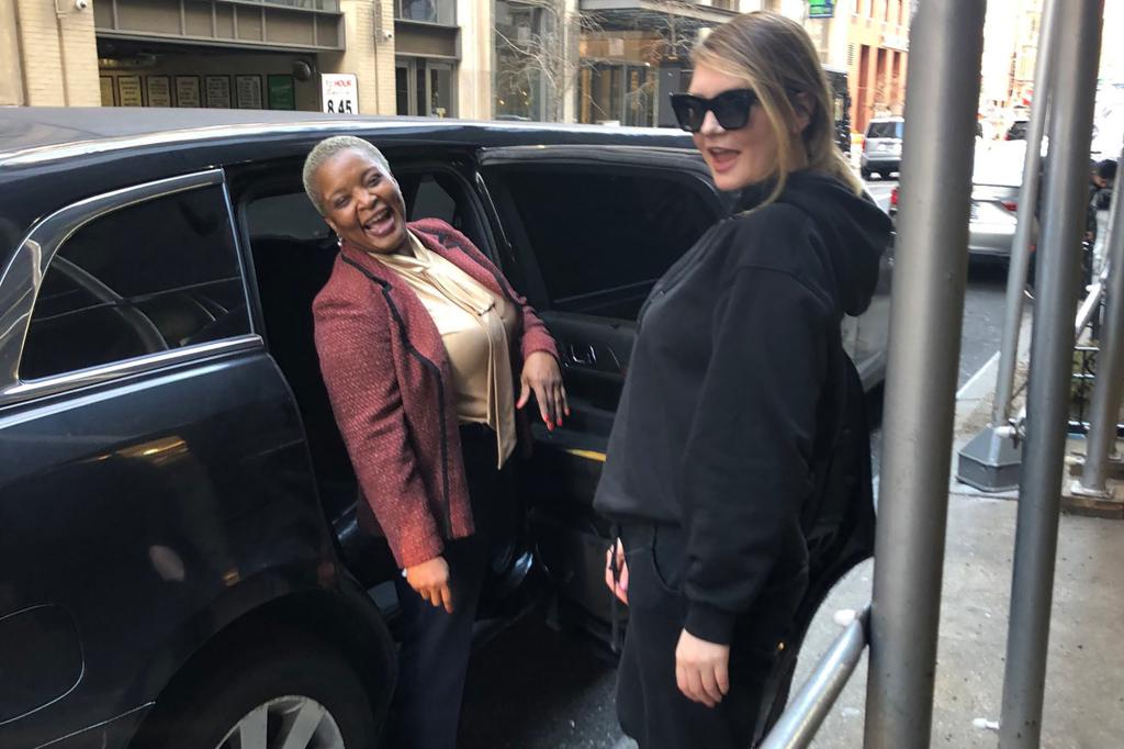 Fake heiress Anna Delvey alongside former lawyer Audrey A. Thomas in an undated photo.