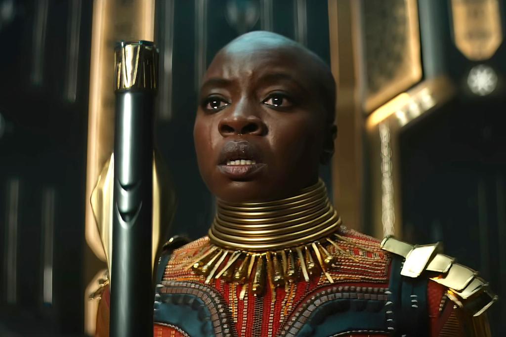 The warrior Okoye (Danai Gurira) has a tough road ahead.