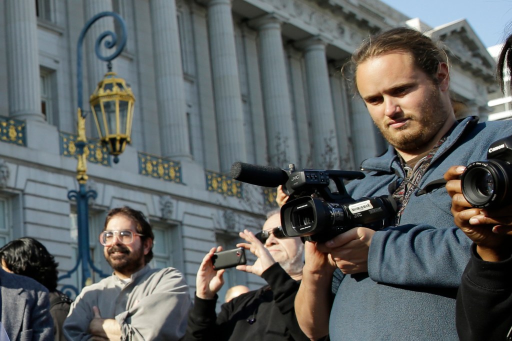 DePape (above) had an extensive history of strange behavior, such as shooting the nude wedding of his former partner, Gypsy Taub.