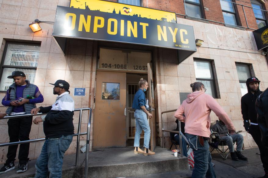 A picture of Onpoint Harm reduction center, East Harlem.