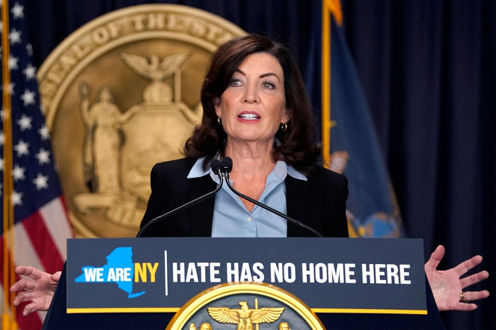 Gov. Kathy Hochul signed a bill creating a moratorium on cryptocurrency mining at old fossil fuel plants.