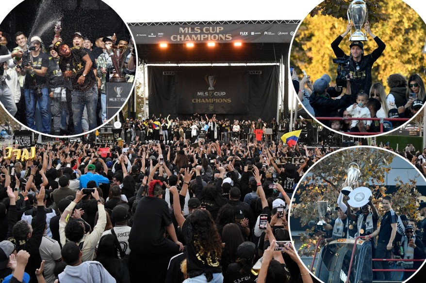 Moments from LAFC championship parade