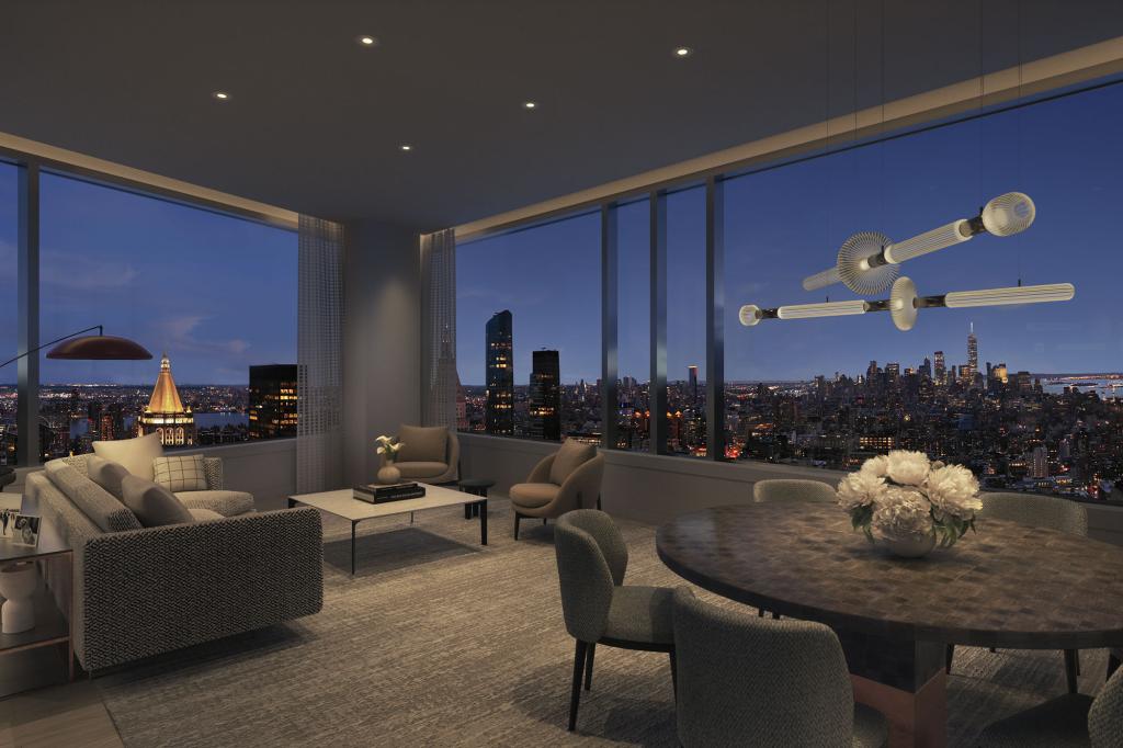 A glimpse of the space at night.