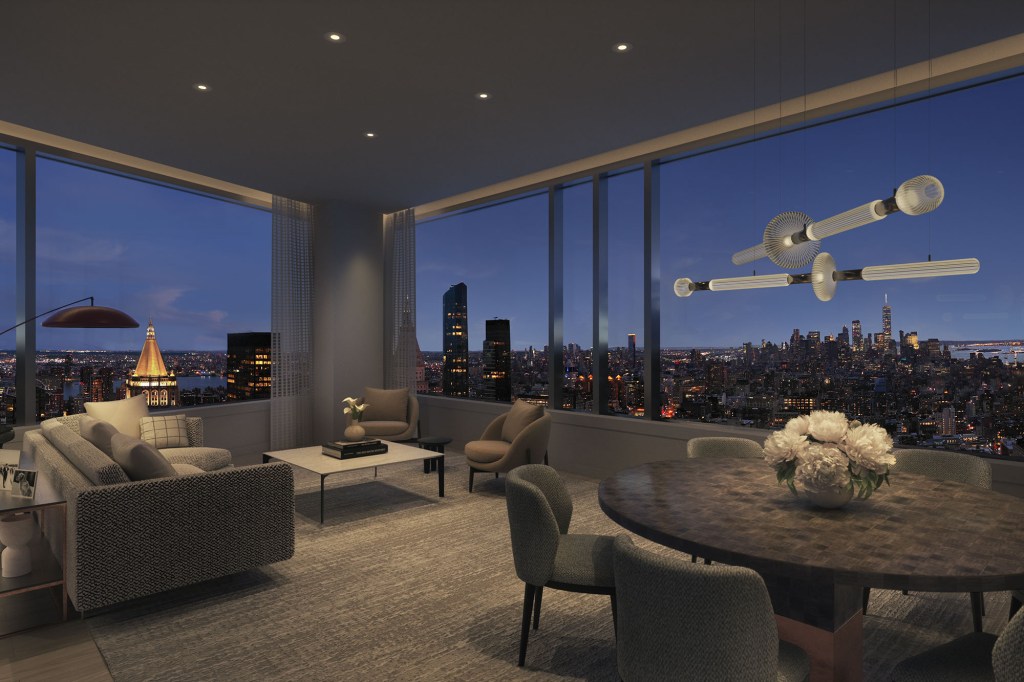 A glimpse of the space at night.