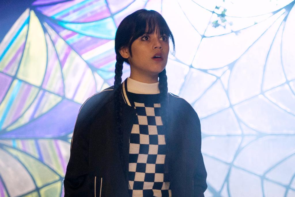 Wednesday. Jenna Ortega as Wednesday Addams in episode 107 of Wednesday. Cr. Vlad Cioplea/Netflix © 2022