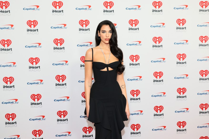 Dua Lipa on the red carpet prior to Jingle Ball at Madison Square Garden on Friday, Dec. 10, 2022.