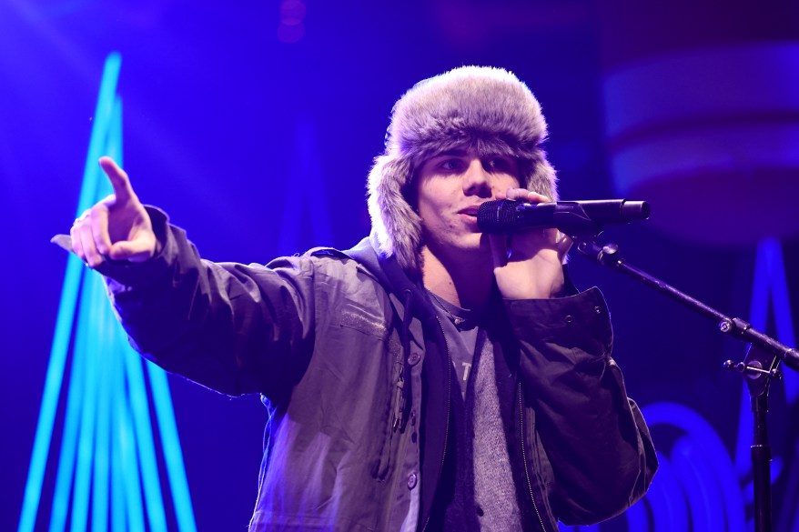 The Kid LAROI performs during Z100's Jingle Ball at Madison Square Garden on Friday, Dec. 10, 2022.