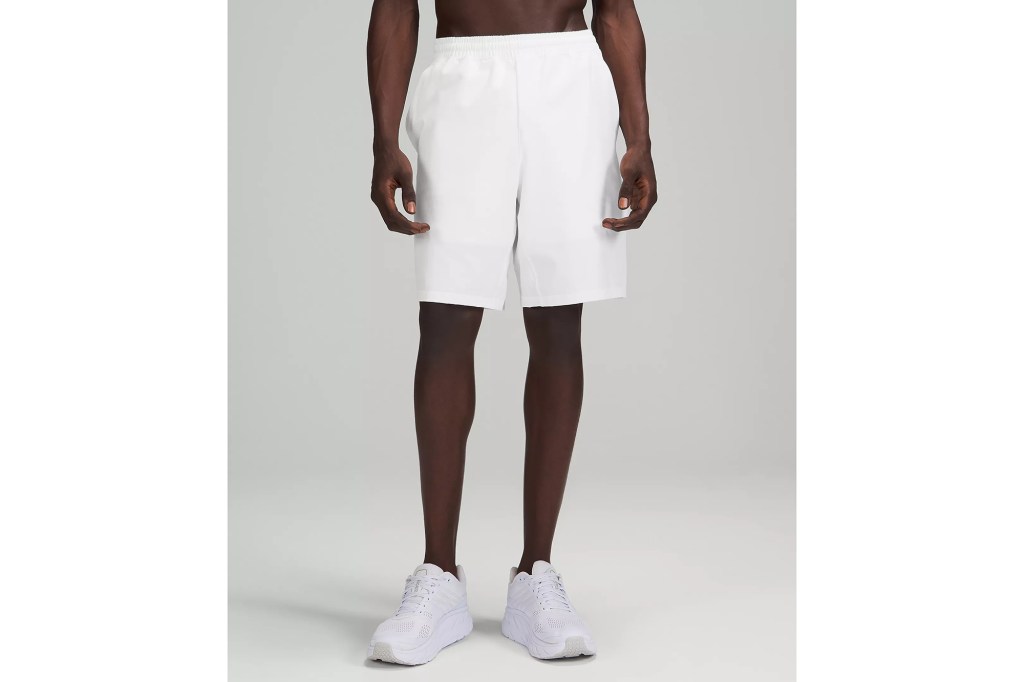  A man in white shorts