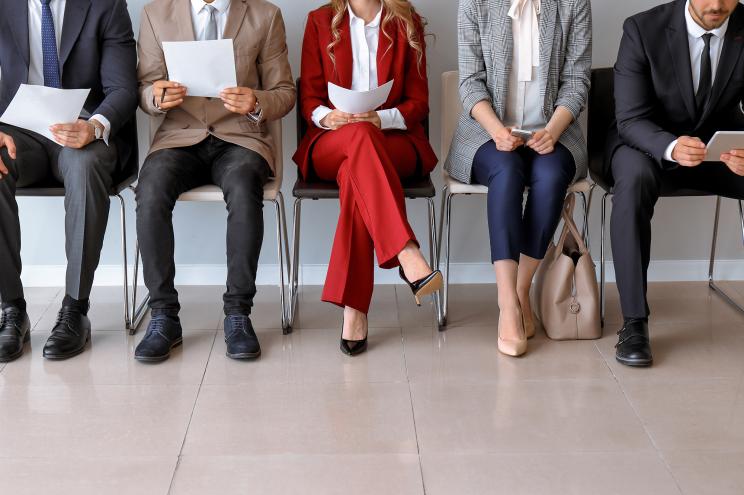 People waiting for job interview.