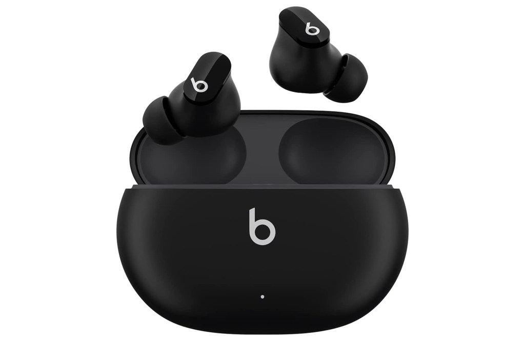 Black earbuds. 