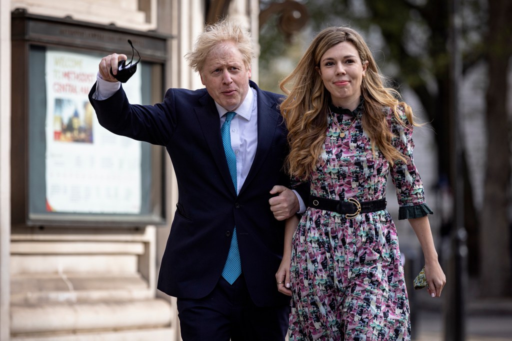 Self-styled maverick British Prime Minister Boris Johnson (with wife Carrie) has had extra-marital affairs and an unspecified number of kids — but lost his job after getting too cocky.