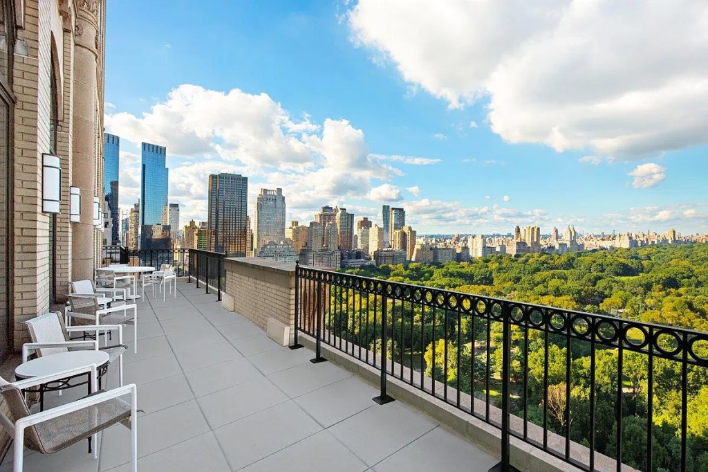 One of several expansive terraces.