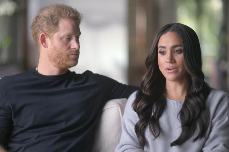 Prince Harry, left, and Meghan Markle, right, were met with criticism after releasing their glitzy six-part Netflix documentary this month.