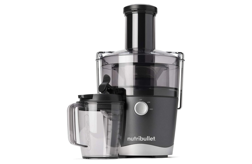 Gray juicer machine.