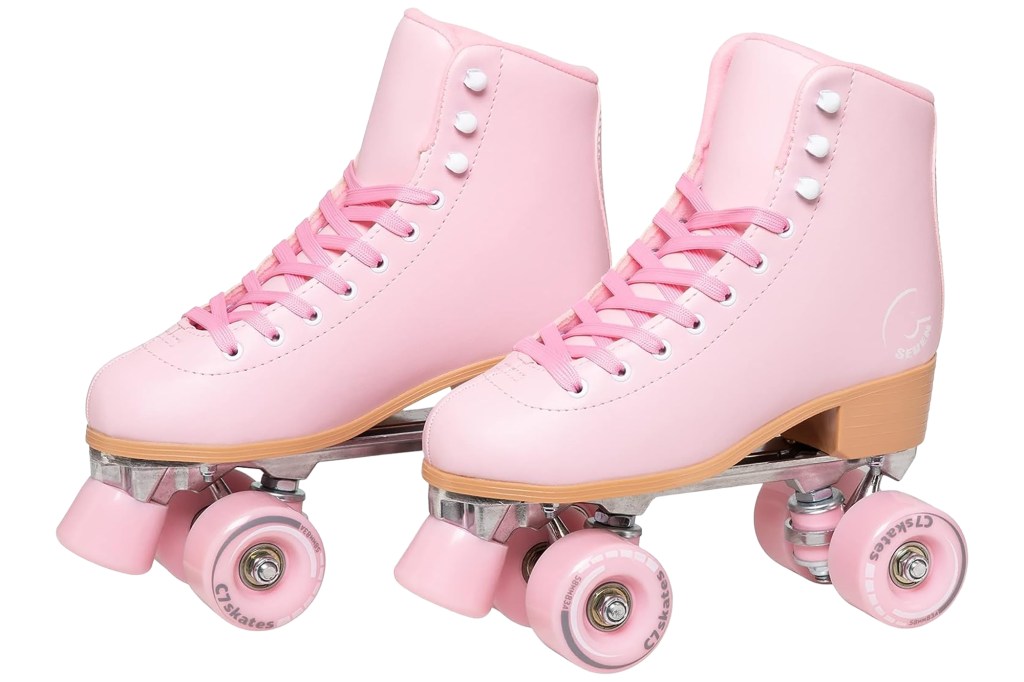 Pink rollerskates