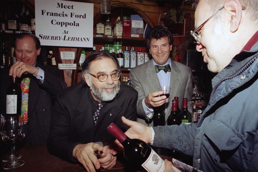 Director Francis Ford Coppola inside the store in 1994.