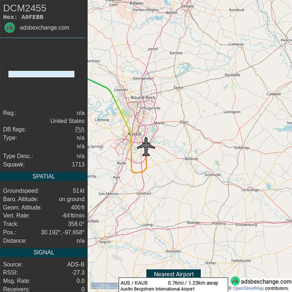 A twitter account was made to track Musk's travel routes on his private jet.