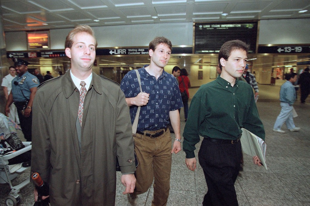 Commuters at Penn Station during a LIRR strike in 1995.