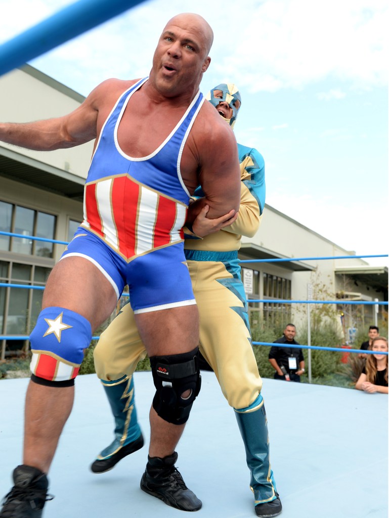 Kurt Angle at a Google Livestream event in 2013