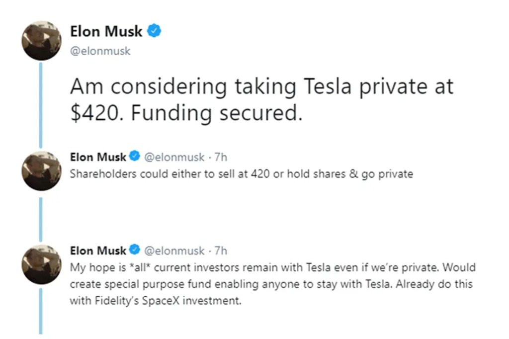 Elon Musk tweet