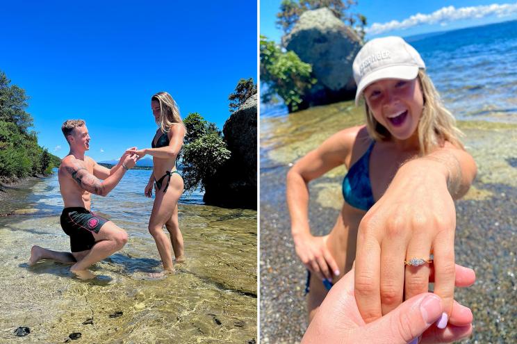 Sarah Dorough, 21, and Luke Bond, 22, are engaged to be married despite only meeting in person twice and living in different countries.