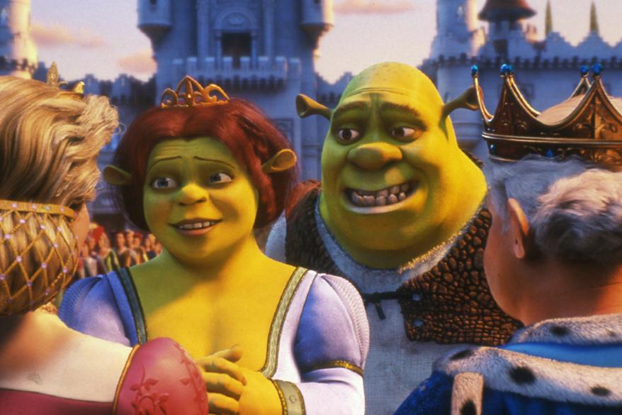 In the movie "Shrek," Princess Fiona transforms into a green ogre each night, owing to a witch's spell.