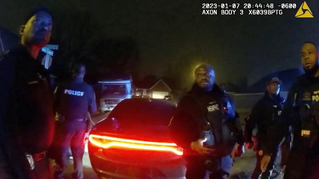 The officers are seen on disturbing body cam footage of the Jan. 7 beating.