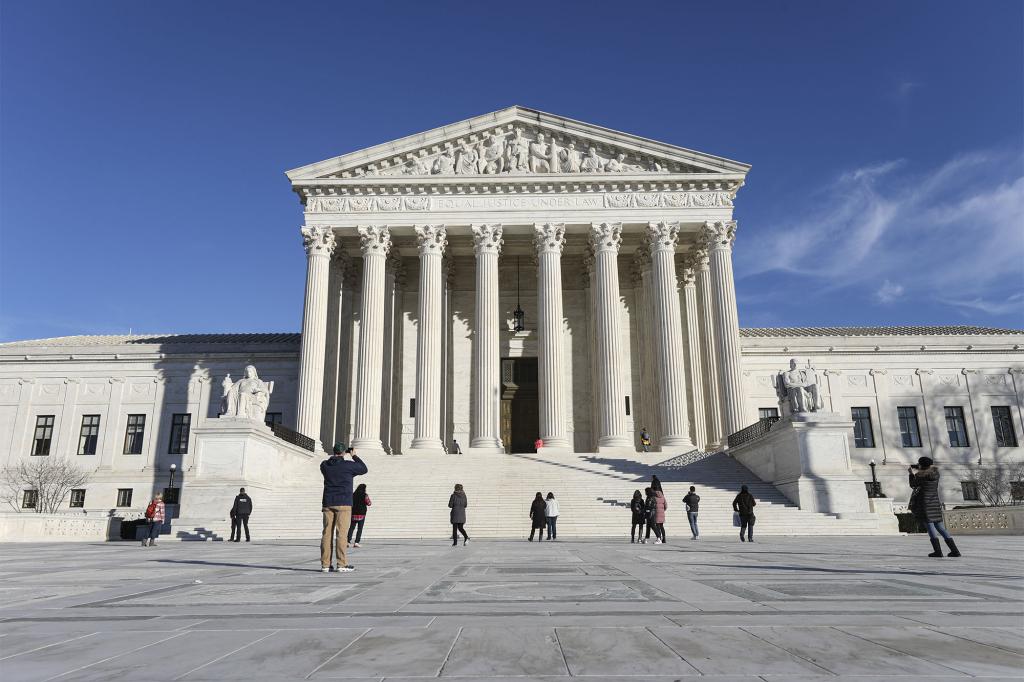 Supreme Court building in NYC.