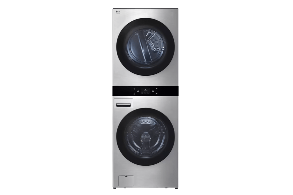 LG STUDIO WashTower Smart Front Load 5.0 cu. ft. Washer and 7.4 cu. ft. Gas Dryer with Center Control