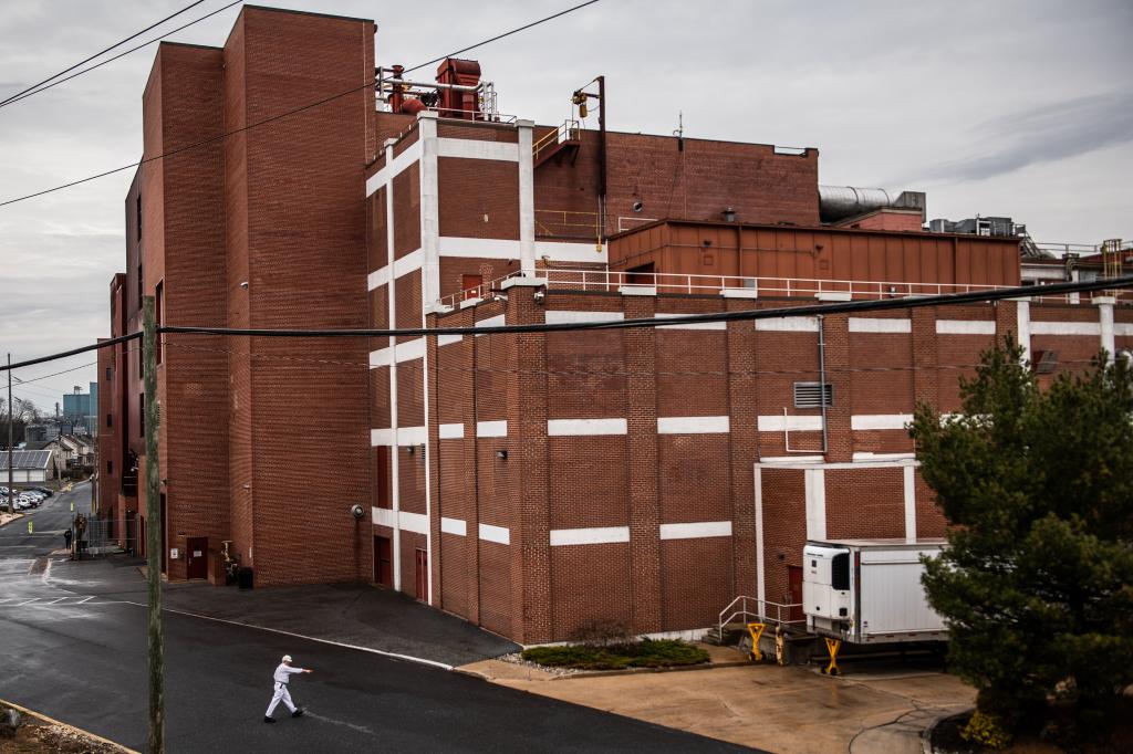 Two contractors fell into a vat of chocolate in the factory.