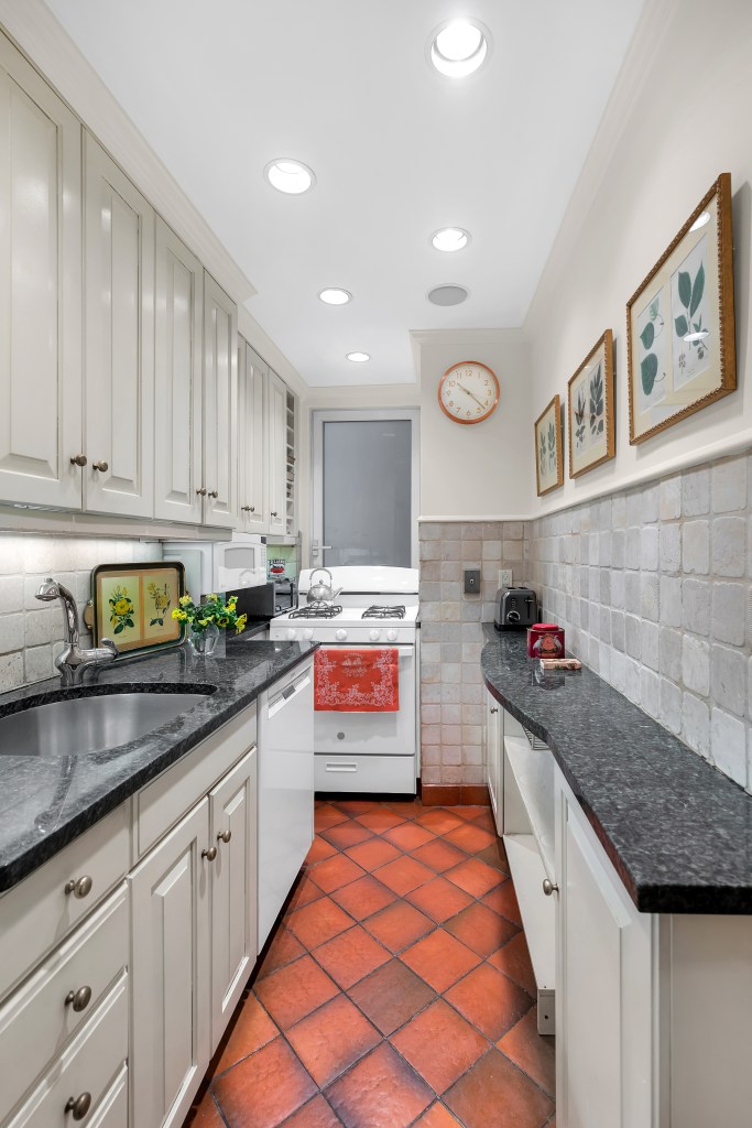 Interior of the home's kitchen. 