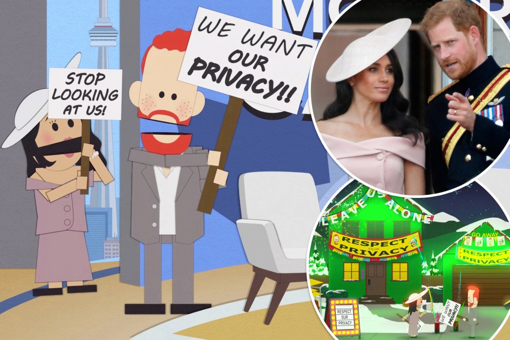 Prince Harry and Meghan Markle were mocked on "South Park." 