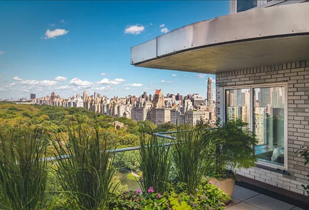 The unit showcases prime views of Central Park.