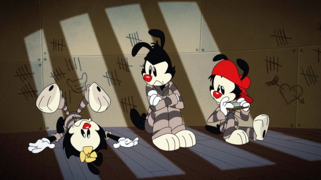 Dot Warner (voice: Tress MacNeille), Yakko Warner (voice: Rob Paulsen), Wakko Warner (voice: Jess Harnell), 'Previously On/Season 3 and WB/How To: Friendship'