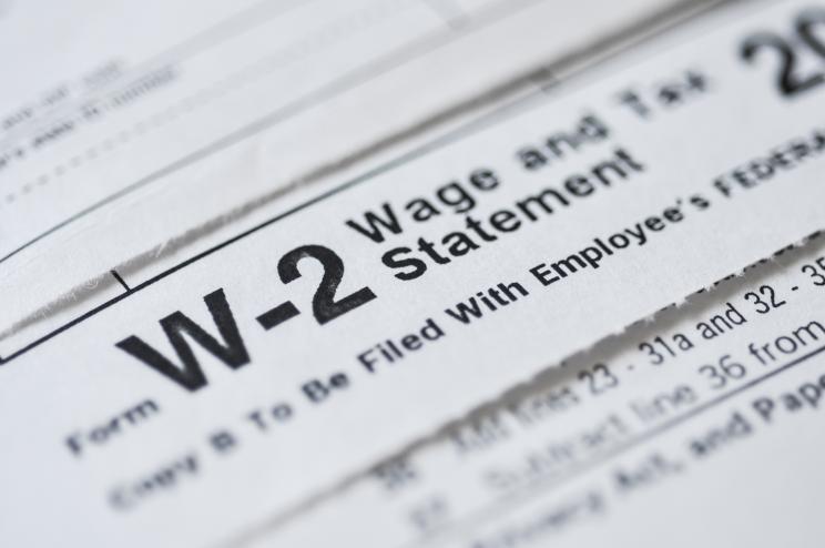 W-2 tax form