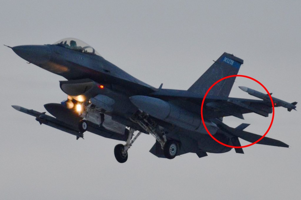 A F-16 fighter jet like the one used to shoot down an object over Lake Huron Sunday, Feb. 12, 2023. 